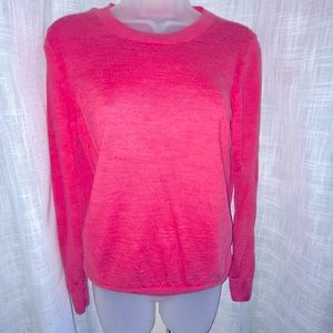 Banana republic pink 100% merino wool sweater size medium pink
